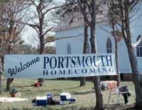 Portsmouth Homecoming Welcome banner Portsmouth Homecoming Welcome banner