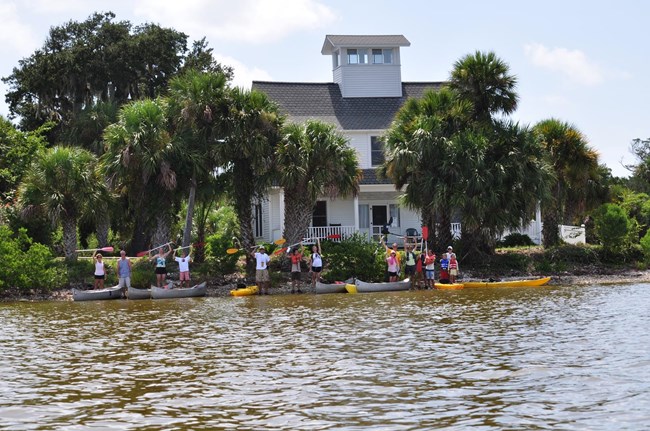 Volunteer lead canoe tour