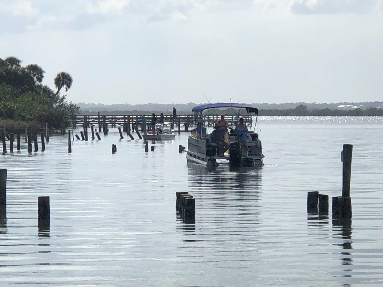 Boat in Mosquito Lagoon