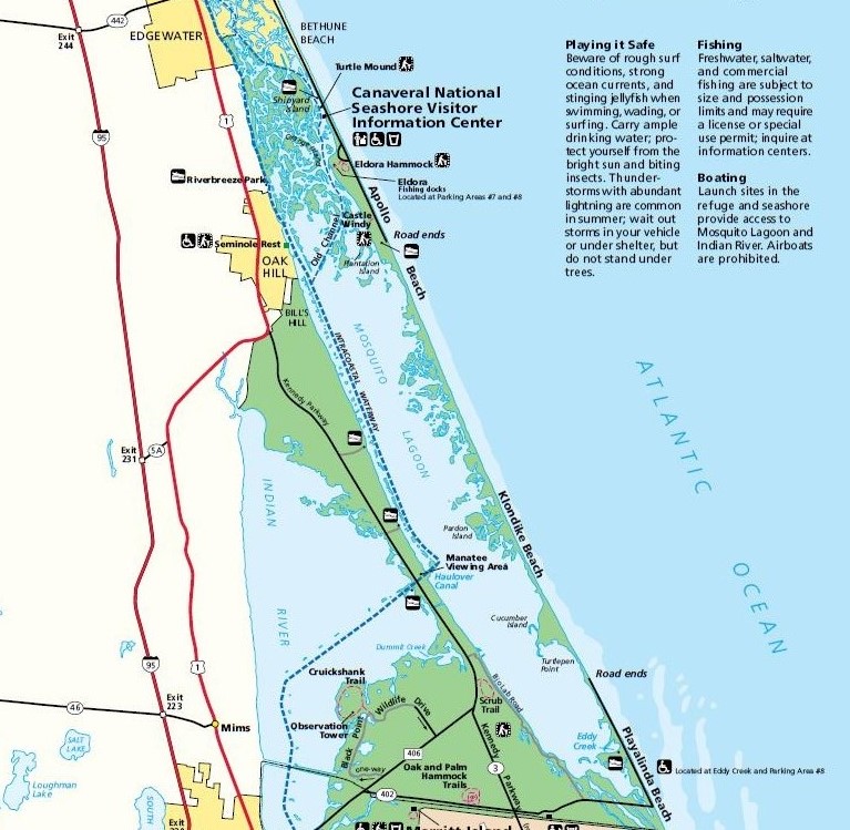 Directions Canaveral National Seashore U S National Park Service