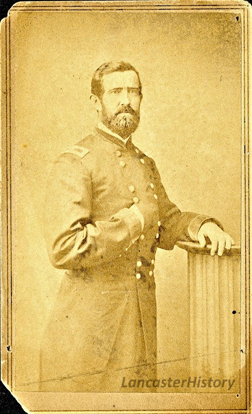 Portrait of Thomas Welsh in US Army uniform during the Civil War.