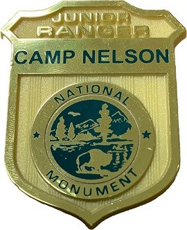 Jr. Ranger Badge at Camp Nelson National Monument