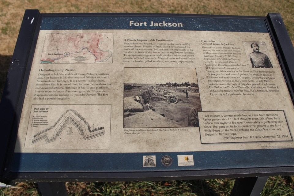 Informational sign found at Ft. Jackson along the trail.