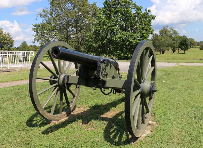 A Civil War cannon.