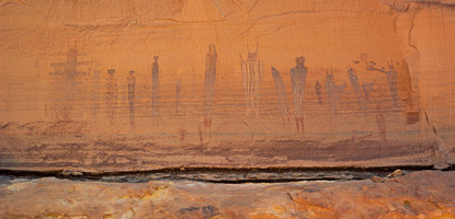 The Harvest Scene rock art panel in the Maze District The Harvest Scene rock art panel in the Maze District