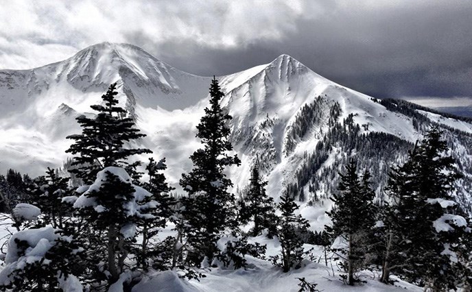 The snowy peaks of the La Sal Mountains near Moab. The snowy peaks of the La Sal Mountains near Moab.