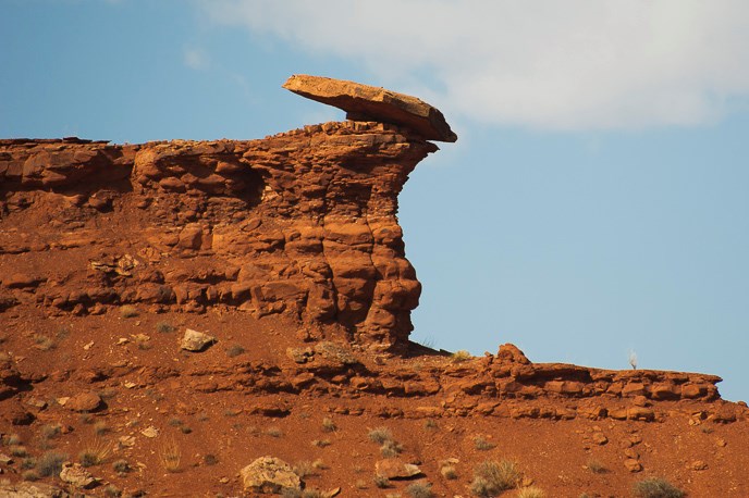 Balanced rock in the Moenkopi Formation.