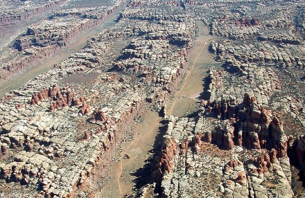 Grabens caused by movement in the Paradox Formation