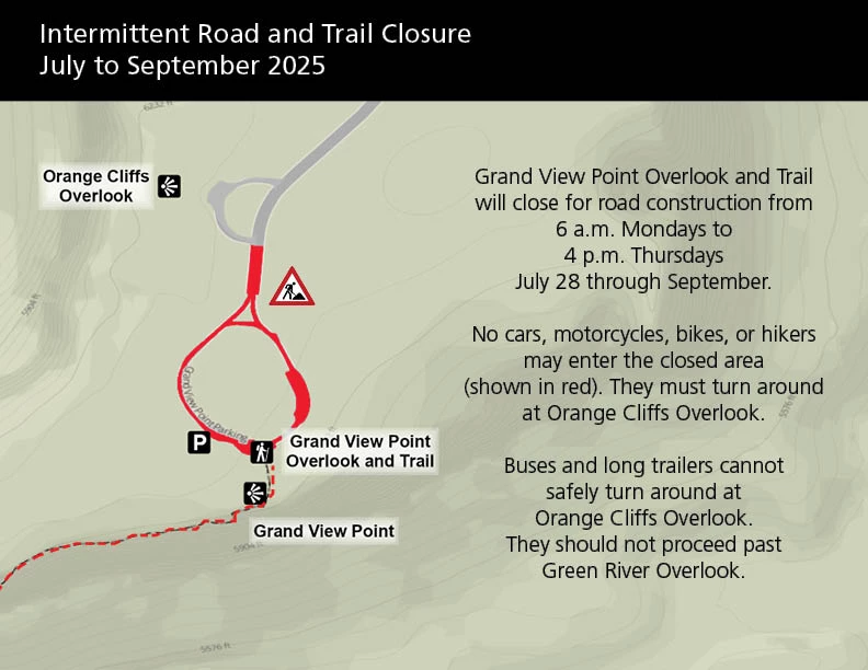 map showing closed section of road and trail in red map showing closed section of road and trail in red