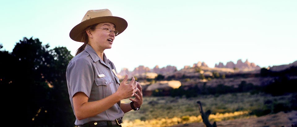 a ranger speaking