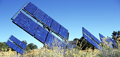 photo: The solar array at Hans Flat photo: The solar array at Hans Flat