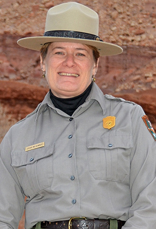 Leah McGinnis in National Park Service uniform