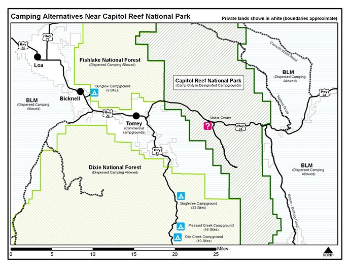 Camping Alternatives Capitol Reef National Park U S National Park Service