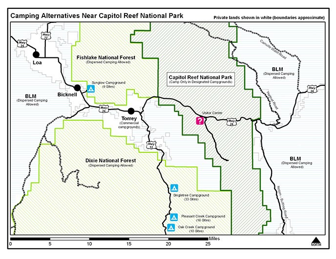 Camping Alternatives Map