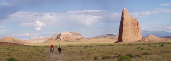 Horseback riding in Cathedral Valley Horseback riding in Cathedral Valley