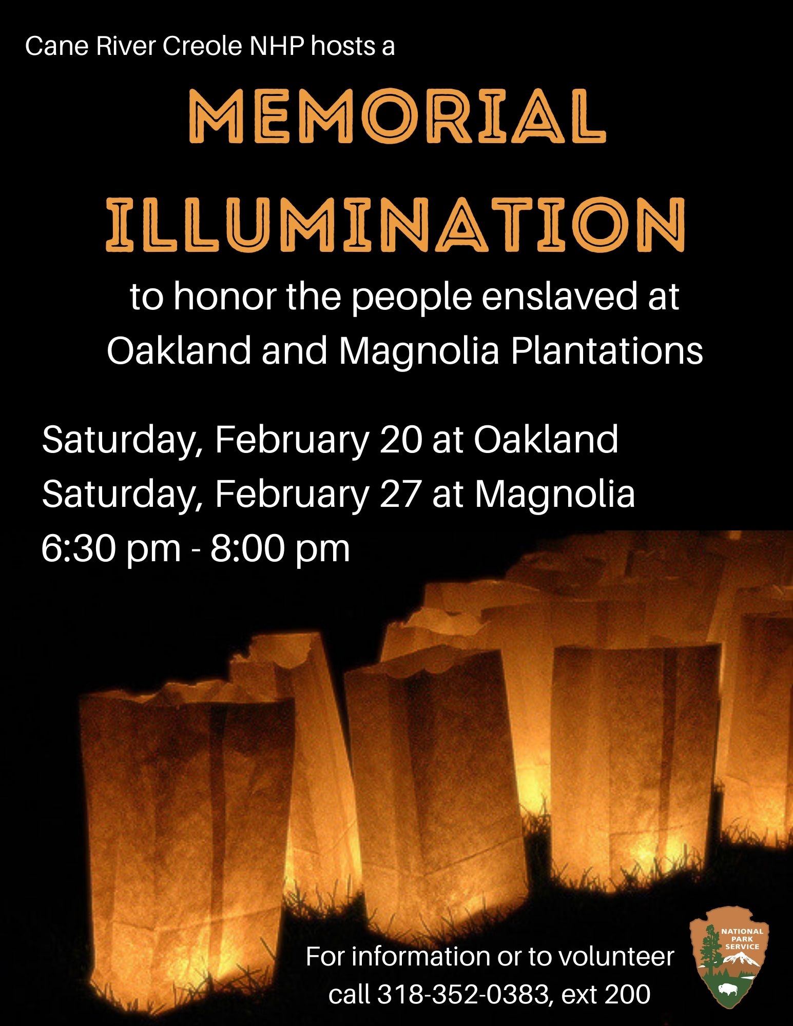 2021 Memorial Illumination Flyer Memorial illumination flyer featuring glowing luminaries.
