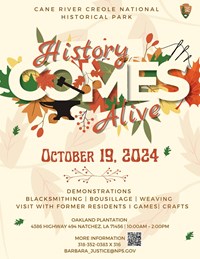 Event flyer featuring colorful fall leaves and event details.