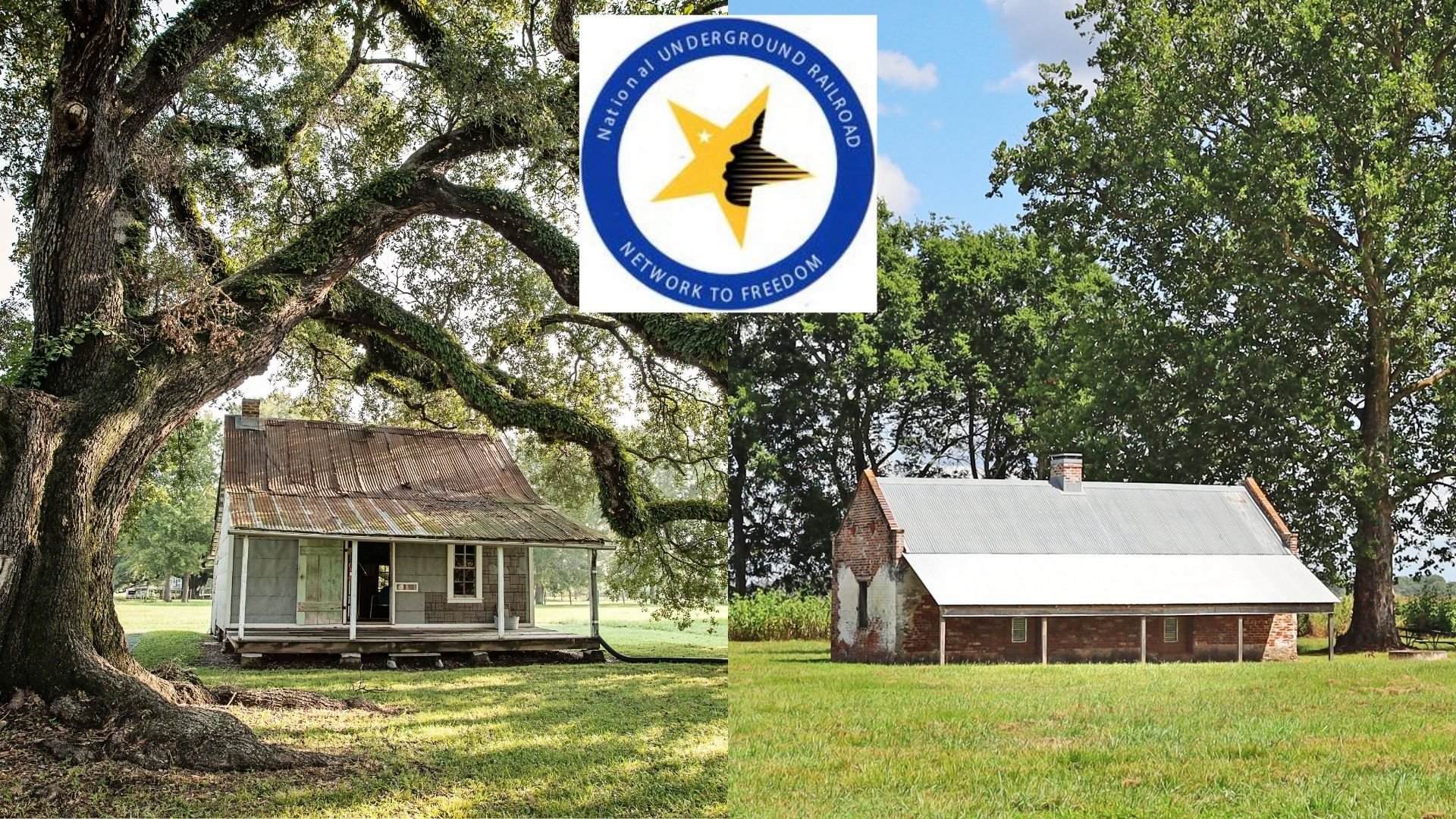 The Quarters at Oakland and Magnolia Plantations Oakland Plantation Wooden Slave Cabin and Magnolia Plantation Brick Cabin