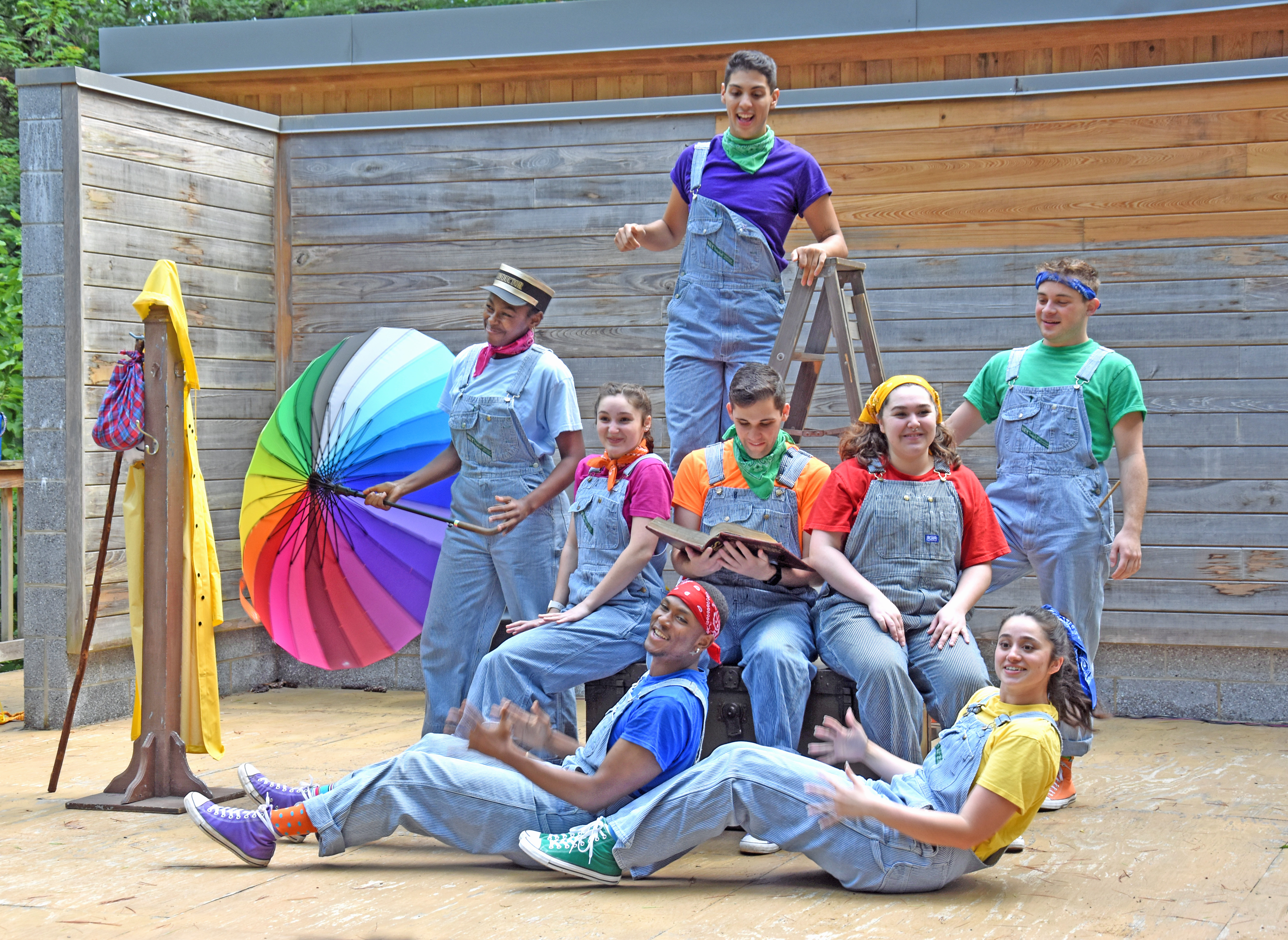 Rootabaga intro Performers at an outdoor theatre