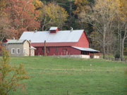 View of barn from pasture View of barn from pasture