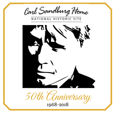 1968-2018 50th anniversary logo 50th Anniversary logo featuring a black and white sketch of Sandburg