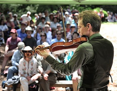 Jamie Laval performs at Sandburg Folk Fest