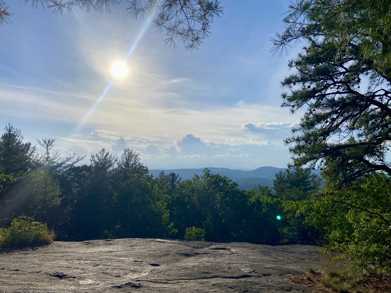 View from the top of Glassy Mountain Overlook