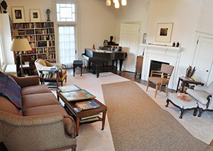 View of the Sandburg Home living room View of the Sandburg Home living room