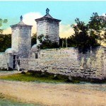 The only way into the city of St. Augustine was through the city gate. First constructed in 1739, the now familiar coquina pillars were added in 1808. The only way into the city of St. Augustine was through the city gate. First constructed in 1739, the now familiar coquina pillars were added in 1808.