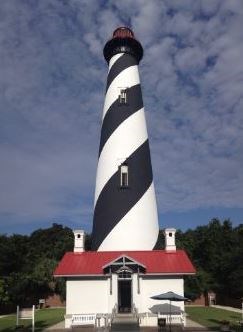 Modern photograph of the St Augustine Lighthouse.