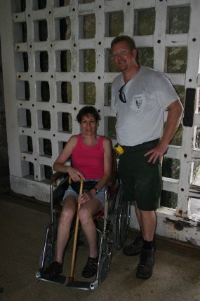 The Castillo is not fully accessible to persons in wheelchairs The Castillo is not fully accessible to persons in wheelchairs