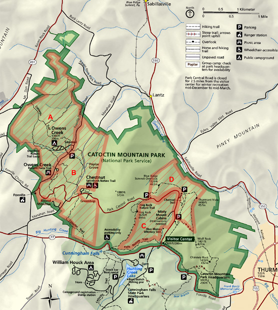 Catoctin Mountain Park Map Catoctin Mountain Park Revises Closure Schedule Feb8 - Catoctin Mountain  Park (U.s. National Park Service)