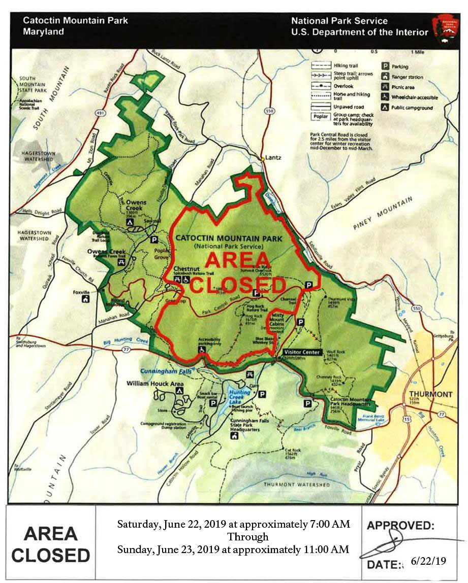 June-22, 2019 to 23, 2019-Area-Closure-Map June-22, 2019 to 23, 2019-Area-Closure-Map