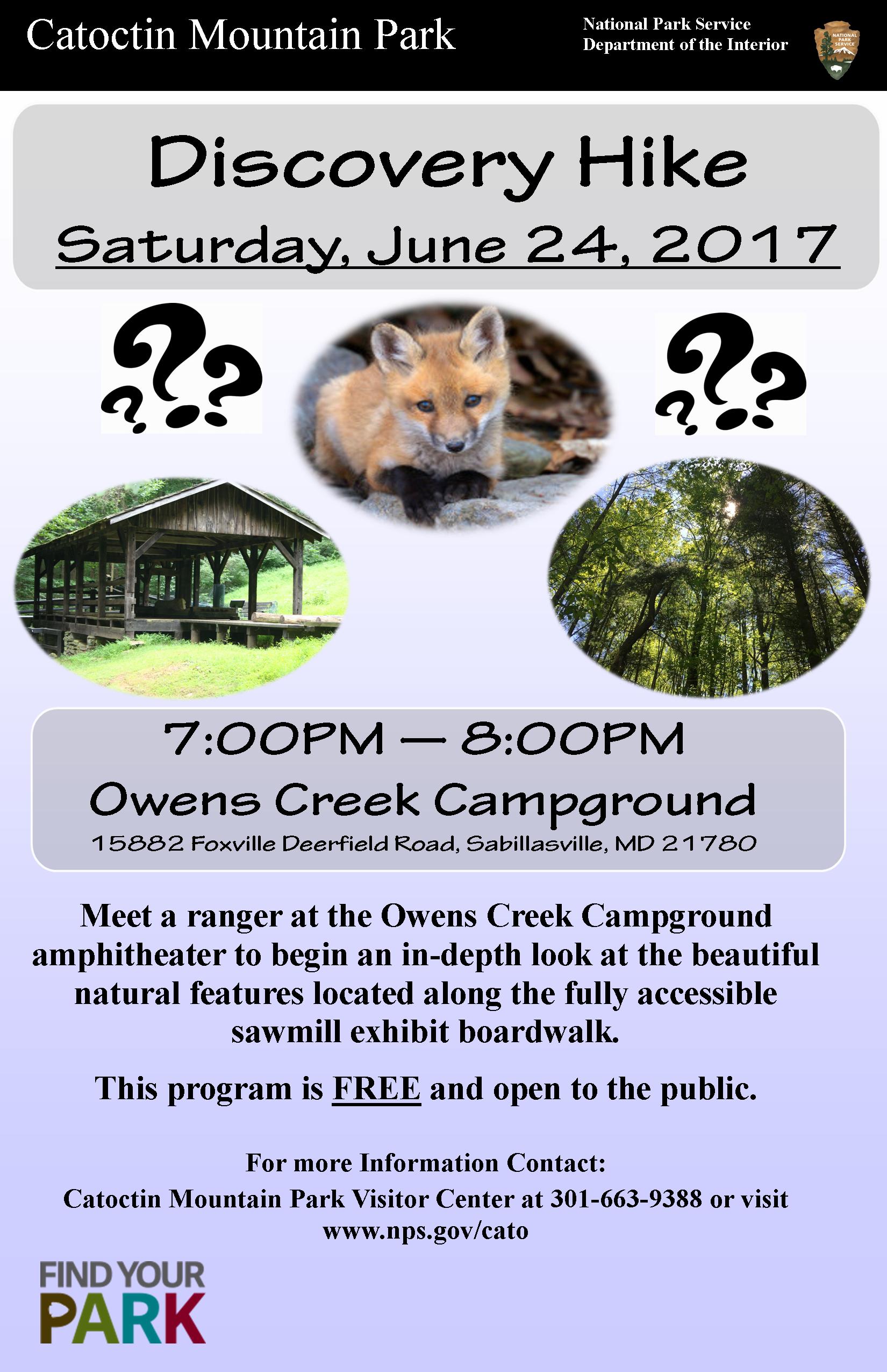 Image of June 24 2017 Discovery Hike Poster Image of June 24 2017 Discovery Hike Poster