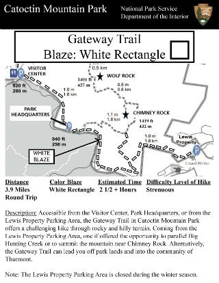 Image of Gateway Trail Hiking Guide - Click to Enlarge