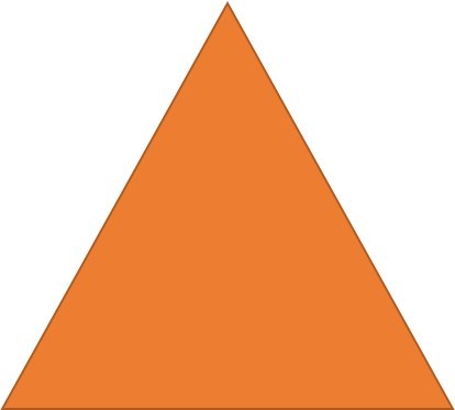 Horse Trail Blaze Orange Triangle Horse Trail Blaze Orange Triangle