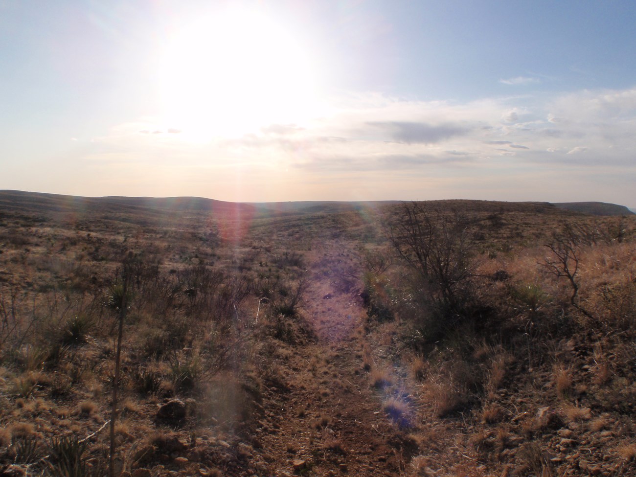 View from the Guadalupe Ridge late in the afternoon