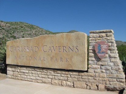 Carlsbad Caverns entrance sign Carlsbad Caverns entrance sign