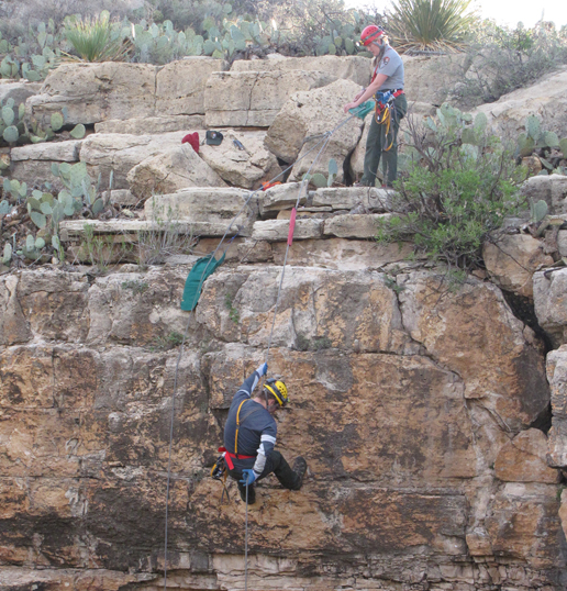 Rangers at the entrance to Carlsbad Cavern Rangers at the entrance to Carlsbad Cavern