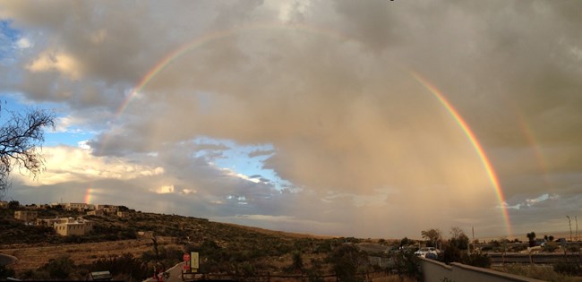 A Rainbow Behind the Visitor Center