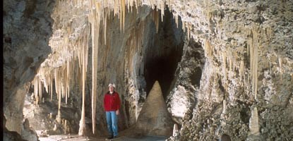 Photo of the Texas Toothpick in Lower Cave. Photo of the Texas Toothpick in Lower Cave.
