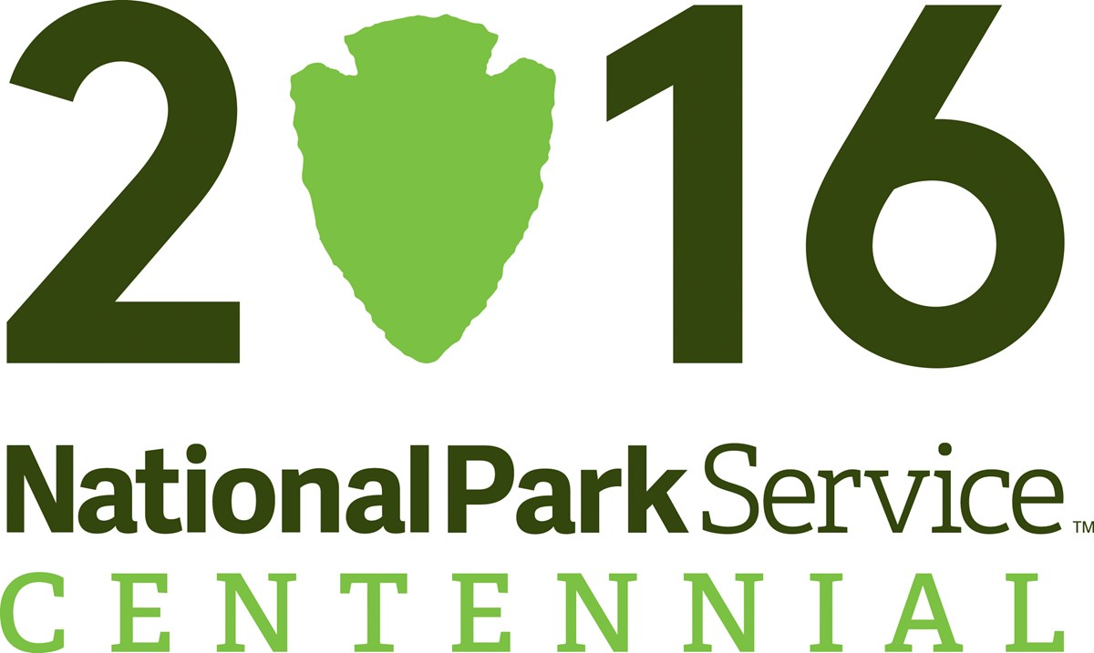 Primary.CentennialLogo.FullColor.RGB Logo Celebrating the 100 year anniversary of the National Park Service. Logo reads 2016 National Park Service Centennial. The zero in 2016 is the shape of the NPS arrowhead.