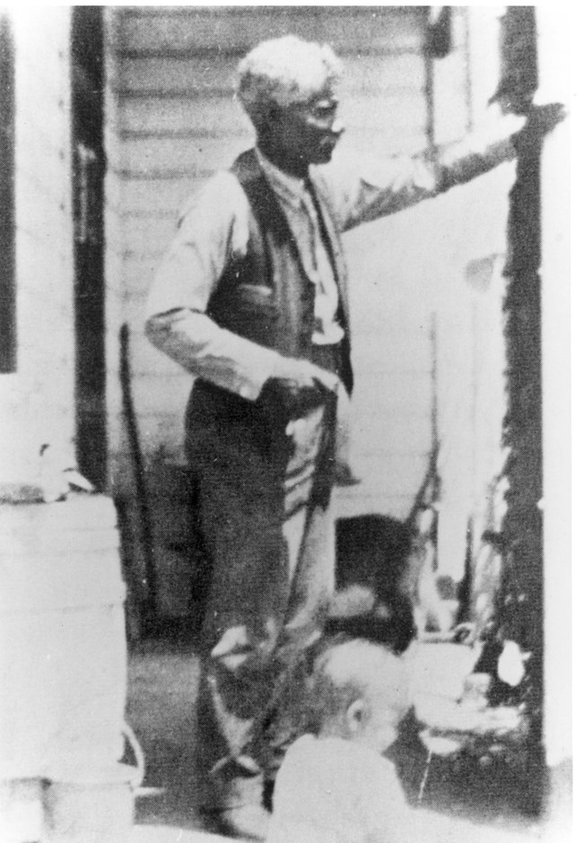 George McJunkin on Porch