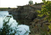 Clayton Lake State Park in summer