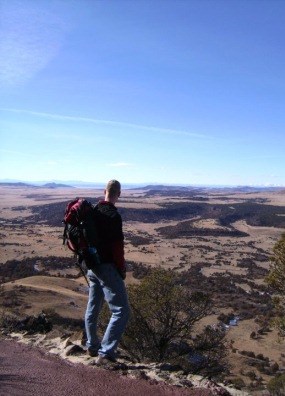 Hiker on Rim 3 Hiker on Rim 3