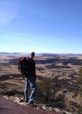 Hiker on Rim 3