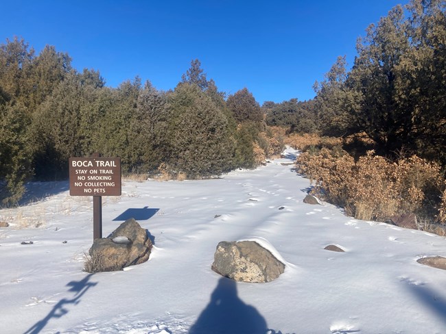 Boca Trailhead In Snow