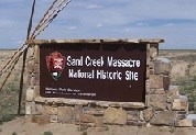 Sign at Sand Creek Massacre National Historic Site