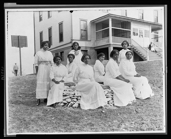 Students at Burroughs School