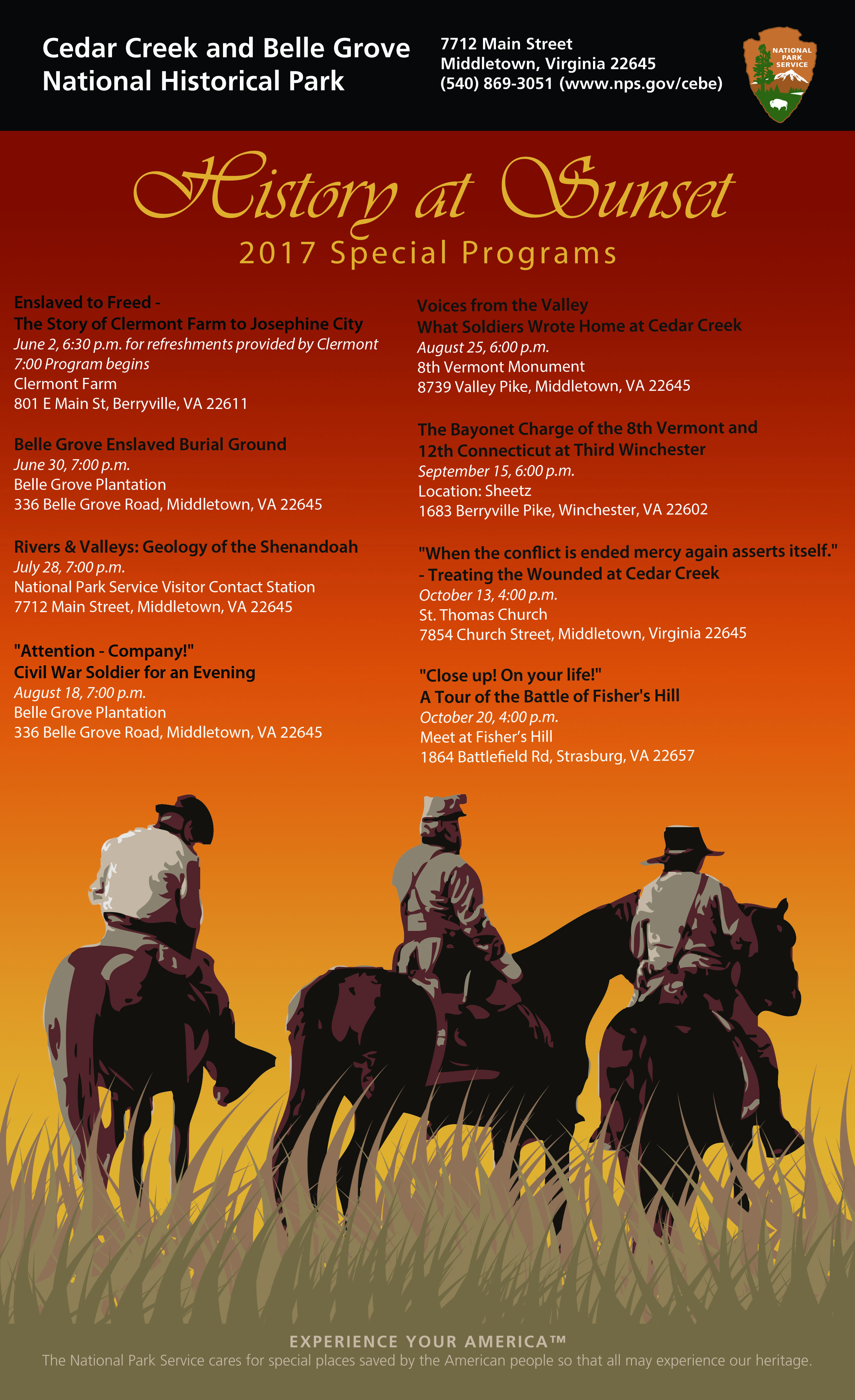 2017 History at Sunset poster 2017 History at Sunset poster